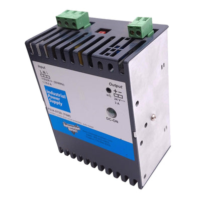 New – Open box Automation Direct PS24-075D Power Supply, 115VAC In, 24VDC 3A Out, 75W Max