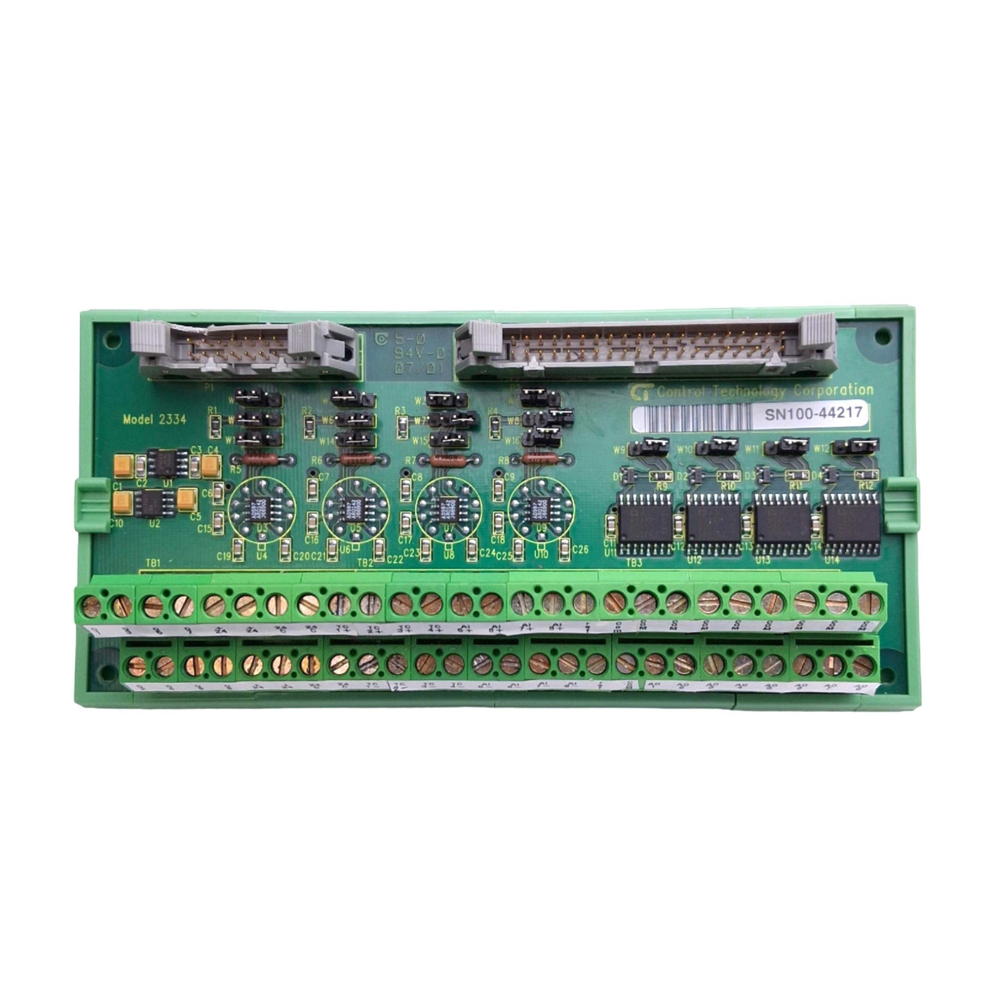 Used Control Technology 2334 Analog Interface Module, 4-20mA +-10VDC