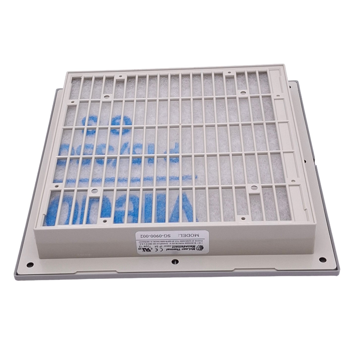 Used Hoffman SG-0900-002 Mclean Enclosure Grille/Filter Housing, 8x8x1.32", NEMA 12