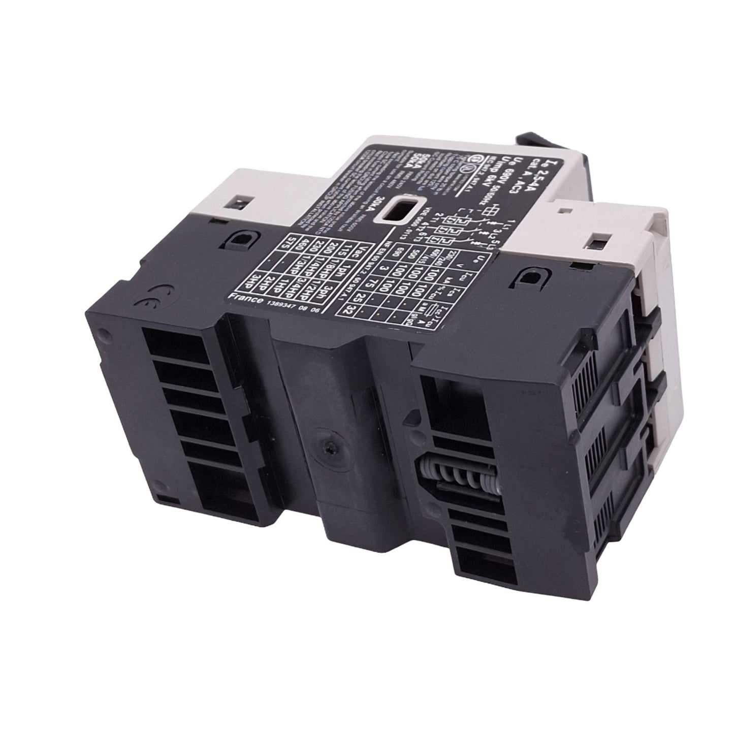 New – Open box Telemecanique GV2-M08 Motor Starter Protector, 3-Pole, 2.5-4A, 3HP 230VAC Max