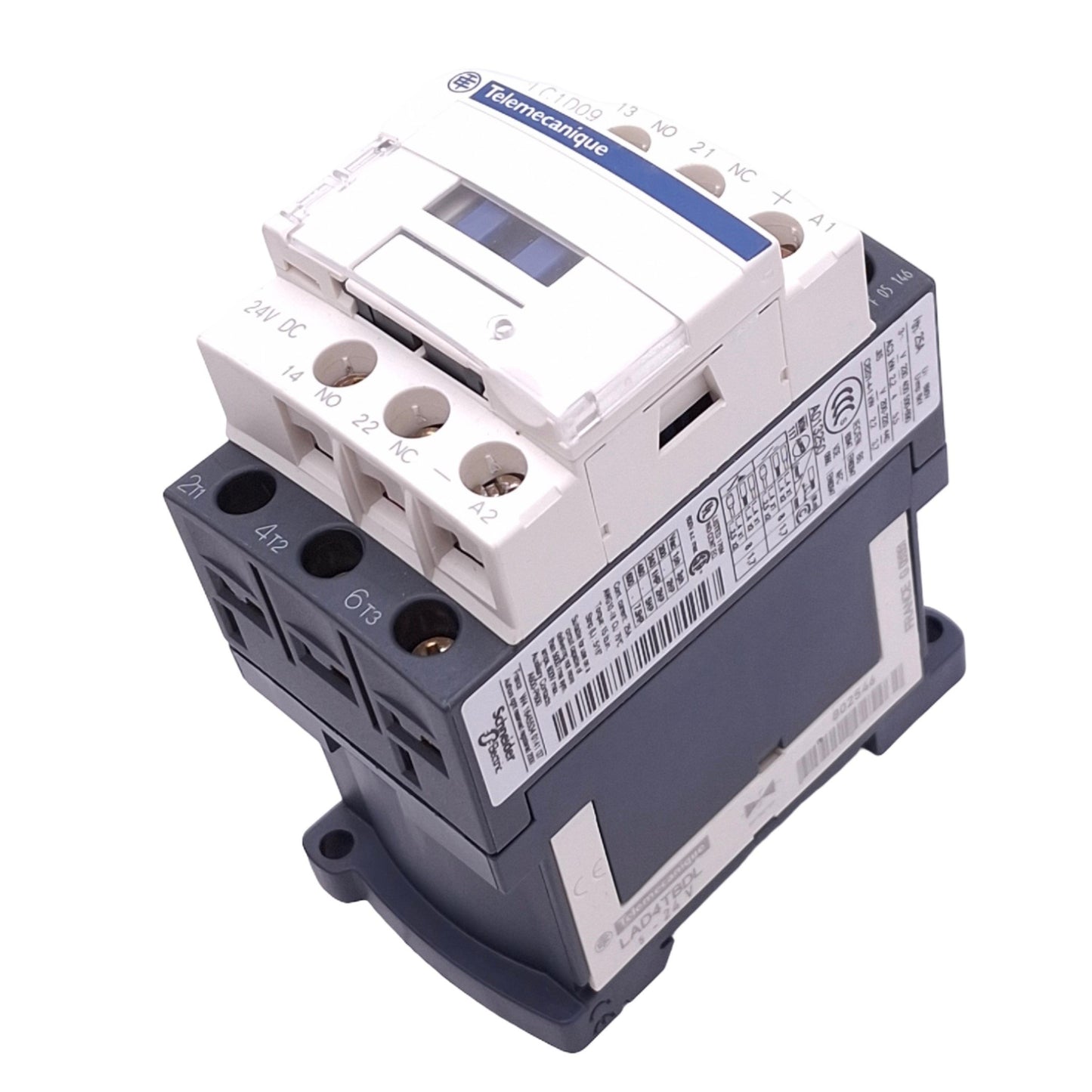 New – Open box Schneider Electric LC1D09BD Contactor, 3-Pole 3PST-NO, 9A 690VAC, 24VDC Coil