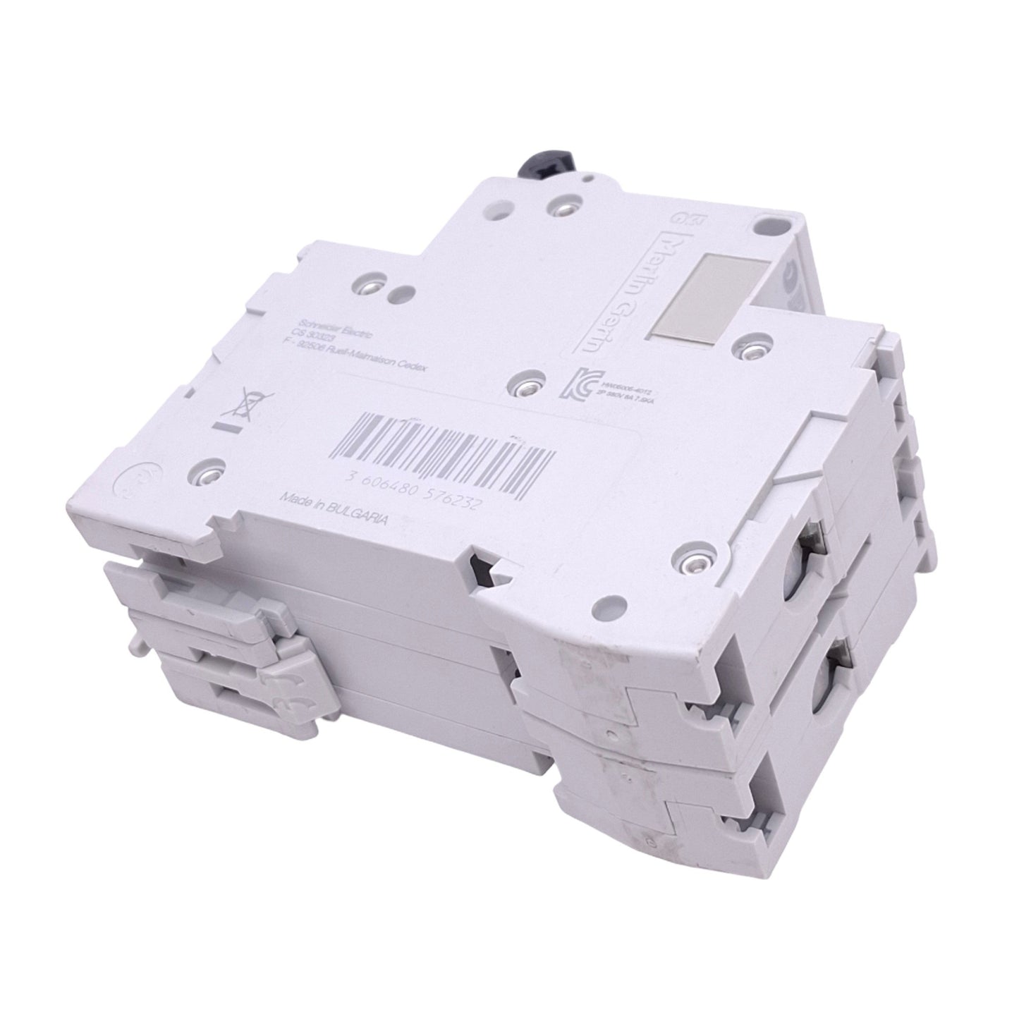 Used Schneider Electric M9F11206 C60NC6A Circuit Breaker, 2-Pole 6A, 415VAC Max