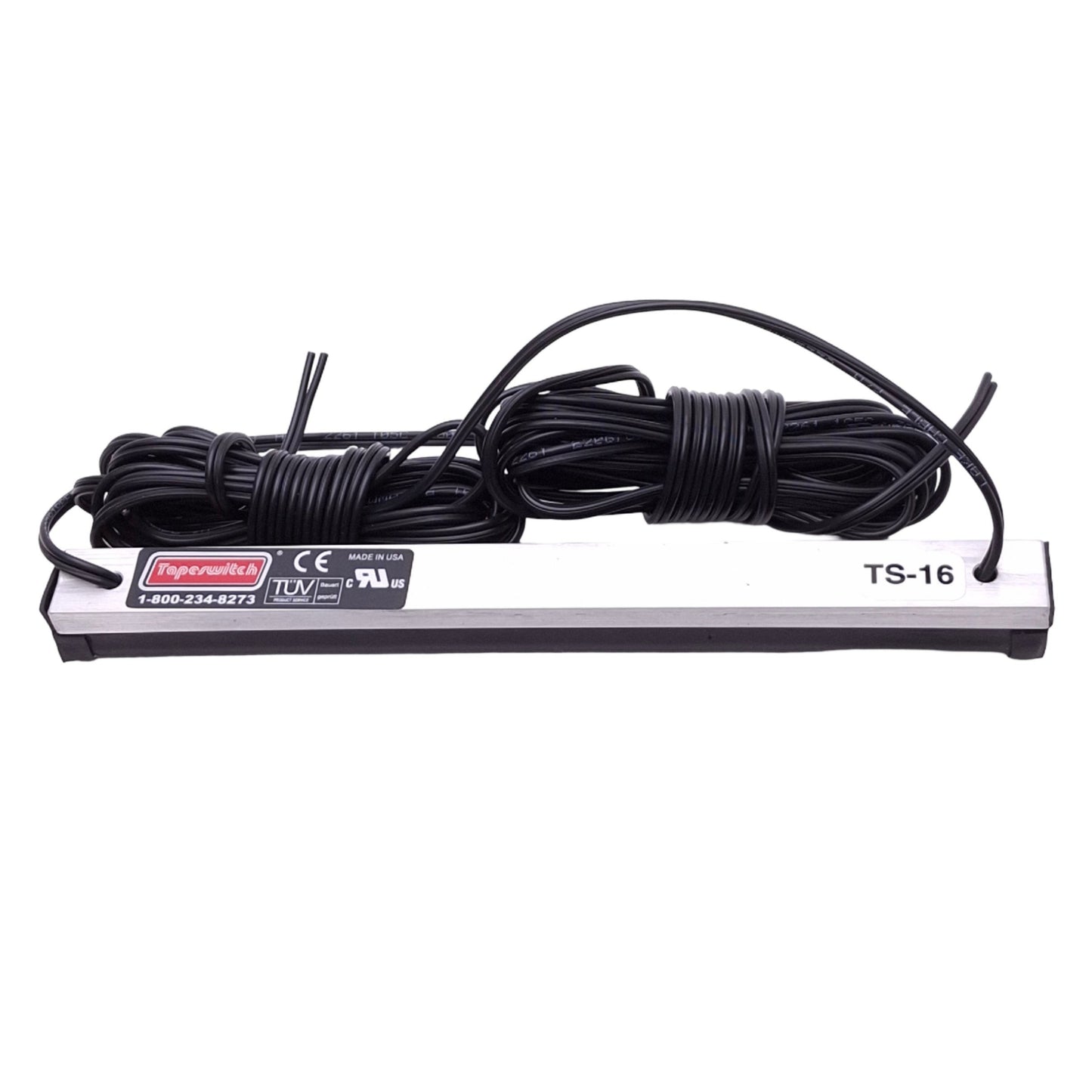 Used Tapeswitch TS-16 Sensing Edge, 8.5" Length, 9.8N Actuation, 28VAC/DC 1A Max