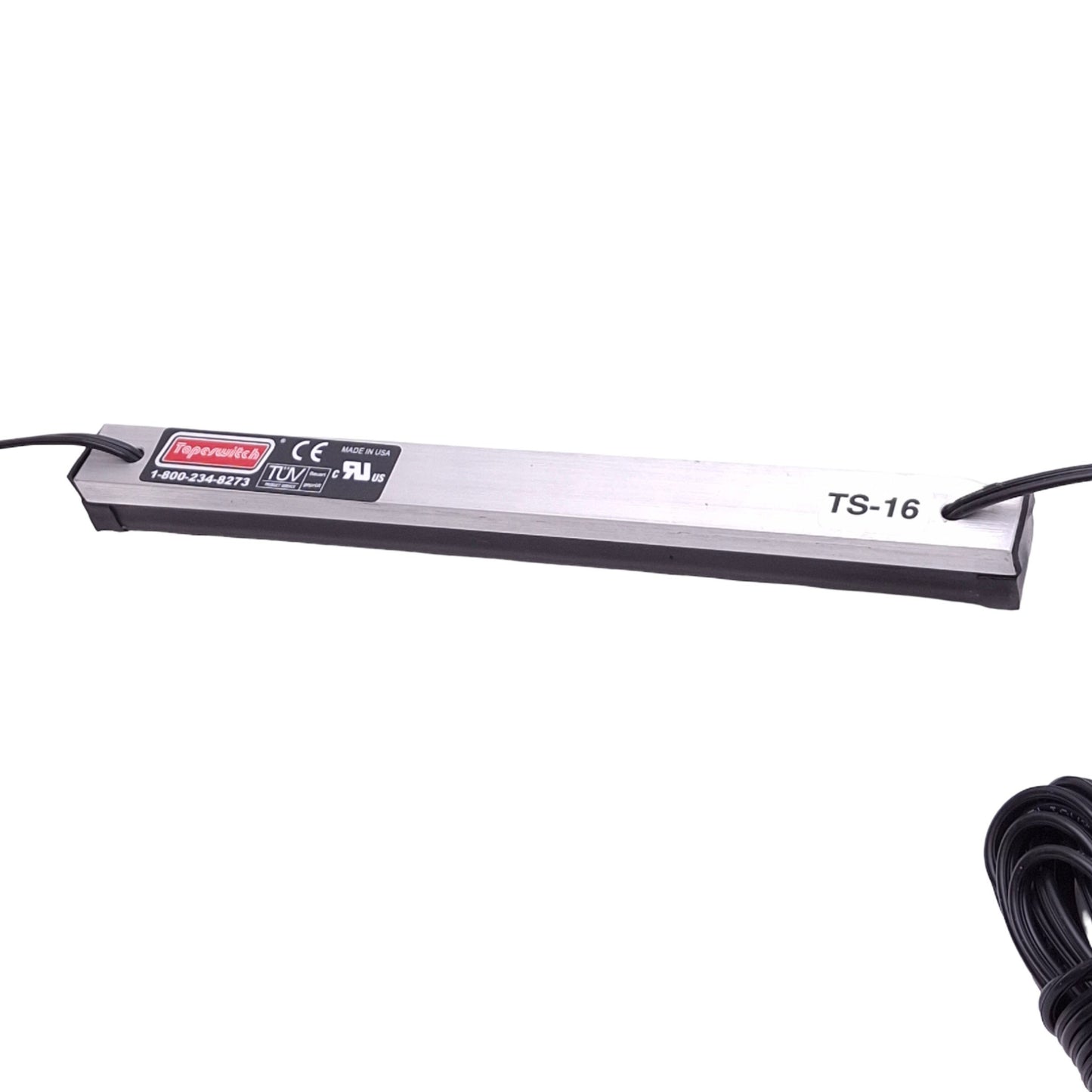 Used Tapeswitch TS-16 Sensing Edge, 8.5" Length, 9.8N Actuation, 28VAC/DC 1A Max