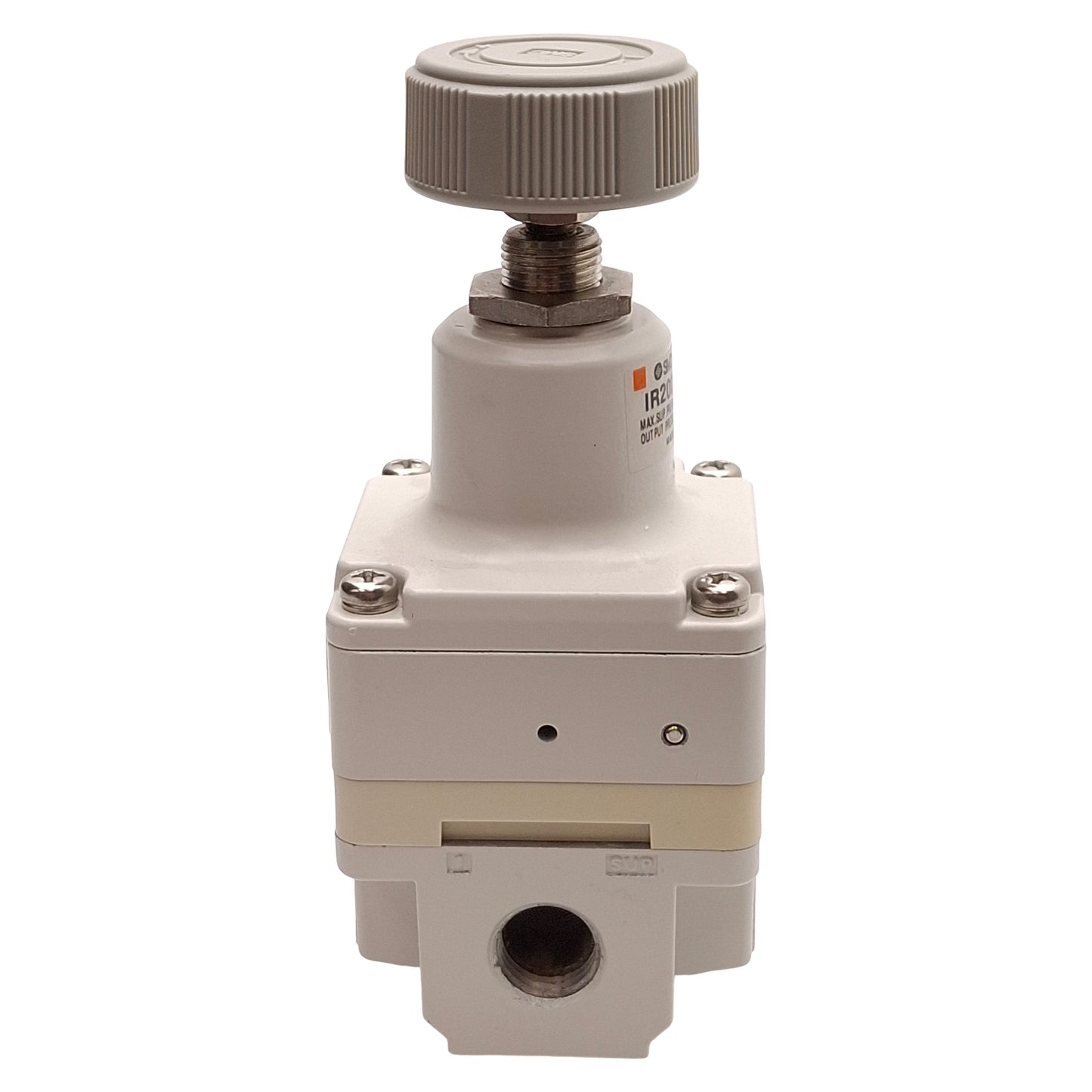 Used SMC IR2000-N02 Precision Regulator, 0.7-30psi Set, 150psi Supply, 1/4in NPT