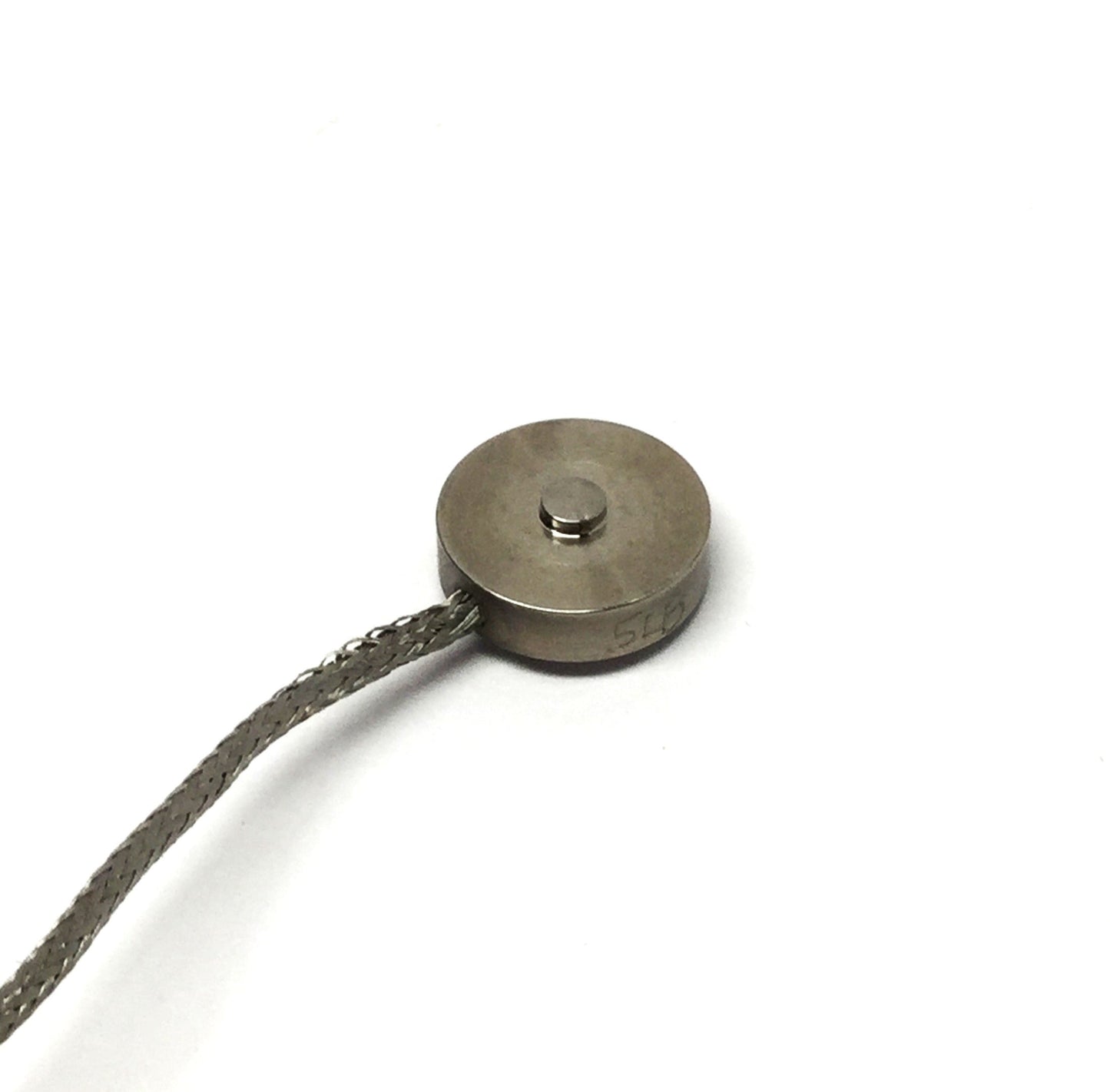 Used Load Cell Central VLPB-5 Very Low Profile Button Miniature Transducer 5lbs ⌀3/8"