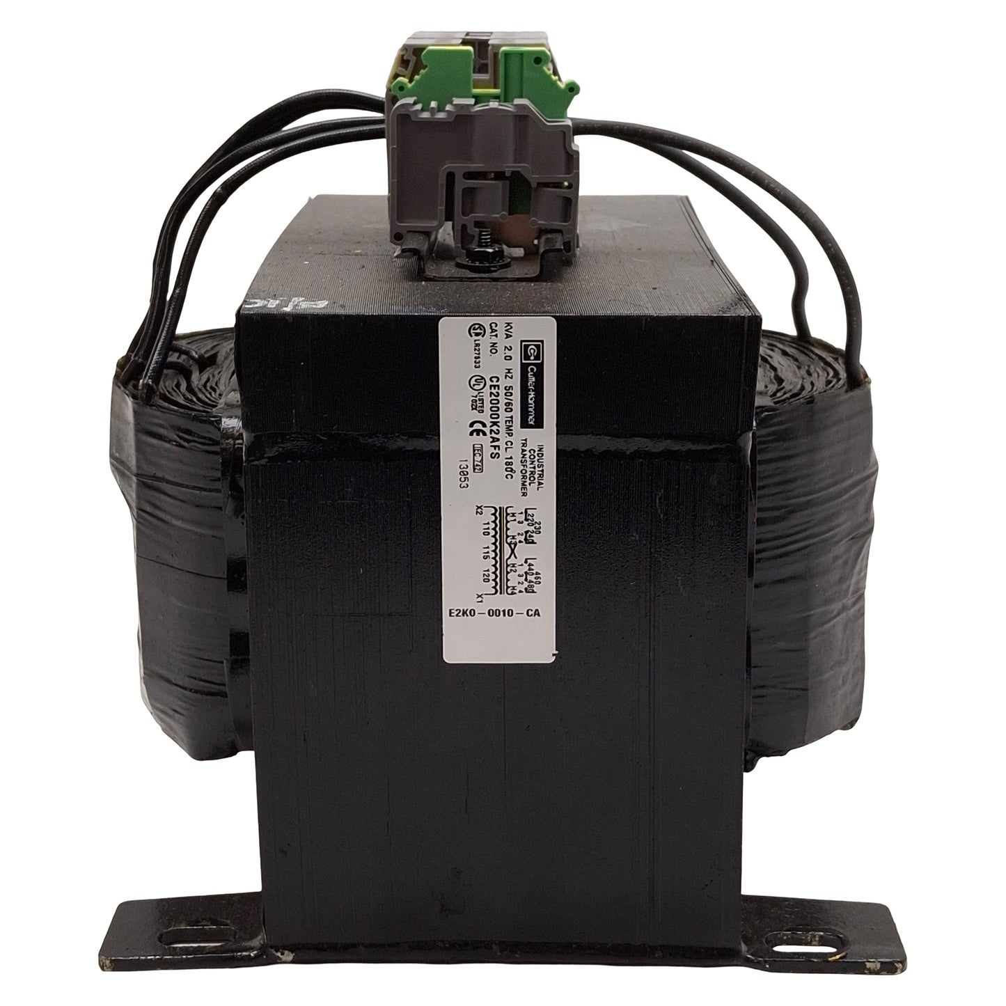 Used Cutler Hammer CE2000K2AFS Transformer, 2kVA, 240x480VAC Prim, 120/115/110VAC Sec