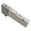 Used SMC SV1100R-5FU Plug-In Solenoid Valve, 5-Port 2-Position, 0.7MPa, 24VDC Coil