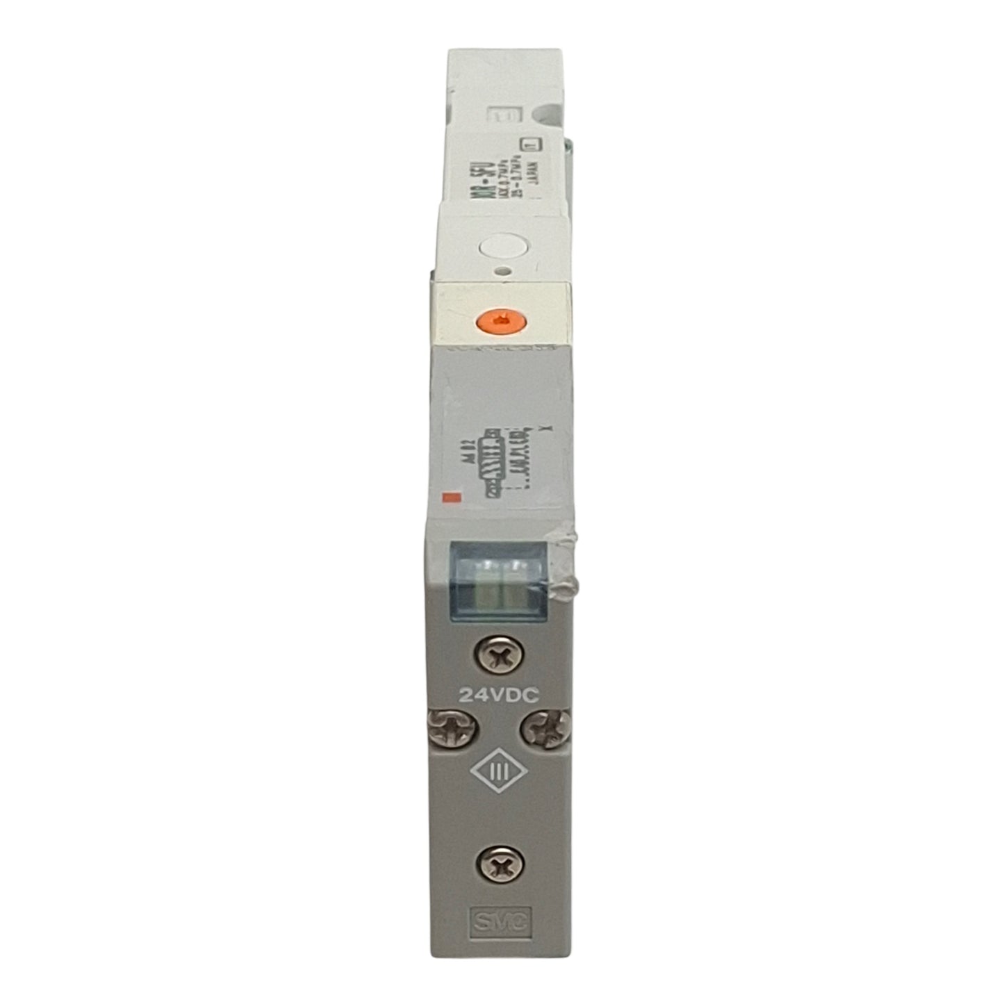 Used SMC SV1100R-5FU Plug-In Solenoid Valve, 5-Port 2-Position, 0.7MPa, 24VDC Coil