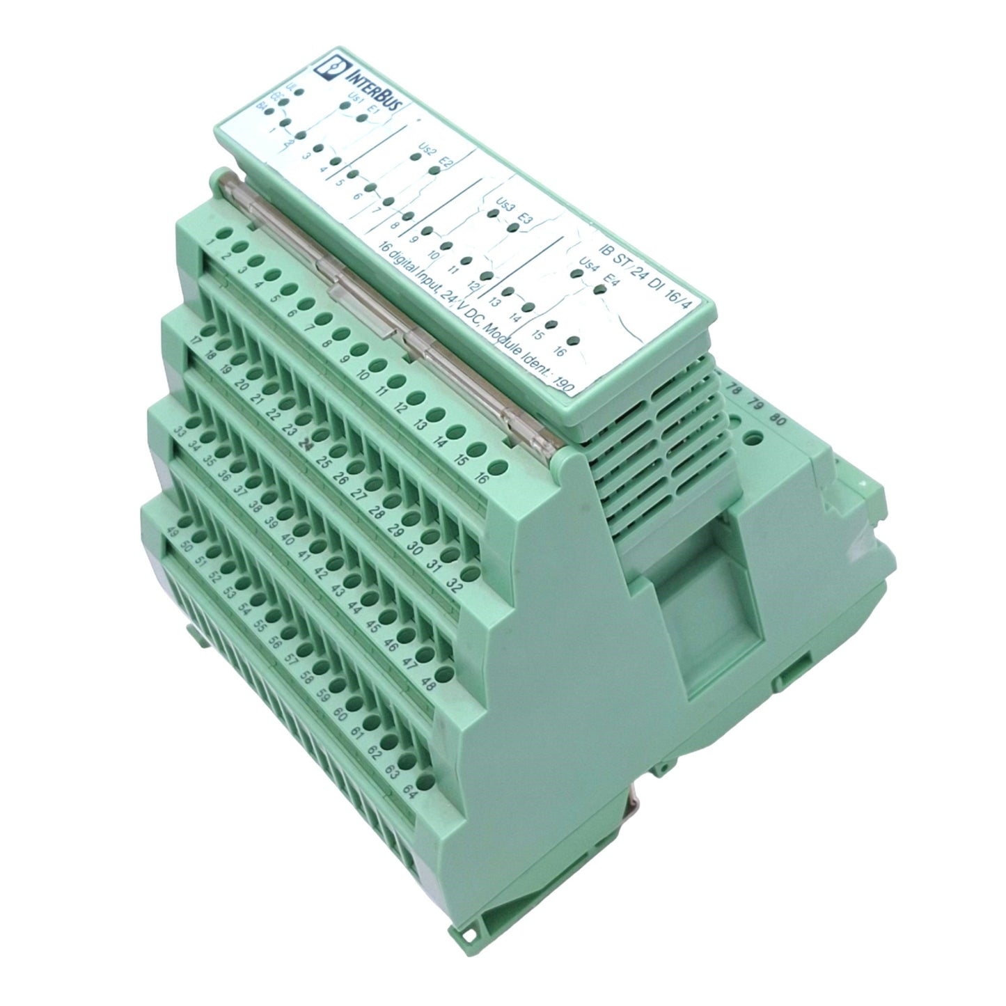 Used Phoenix Contact 2754338 IB ST 24 DI 16/4 I/O Module Board, 16/4 In, 24VDC