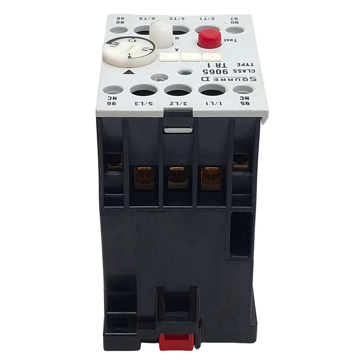 Used Square D 9065 TR1 Overload Relay, 3-Pole NO/NC, 1-1.5A Range, 600VAC/300VDC