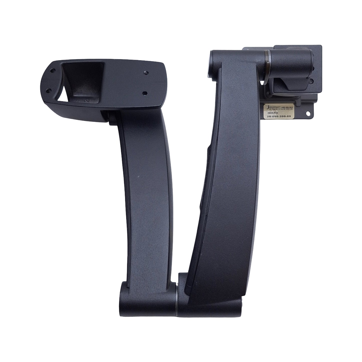 Used Ergotron 28-096-200-05 200 Series Wall Mount Arm, Two 9in Extensions, VESA 75mm