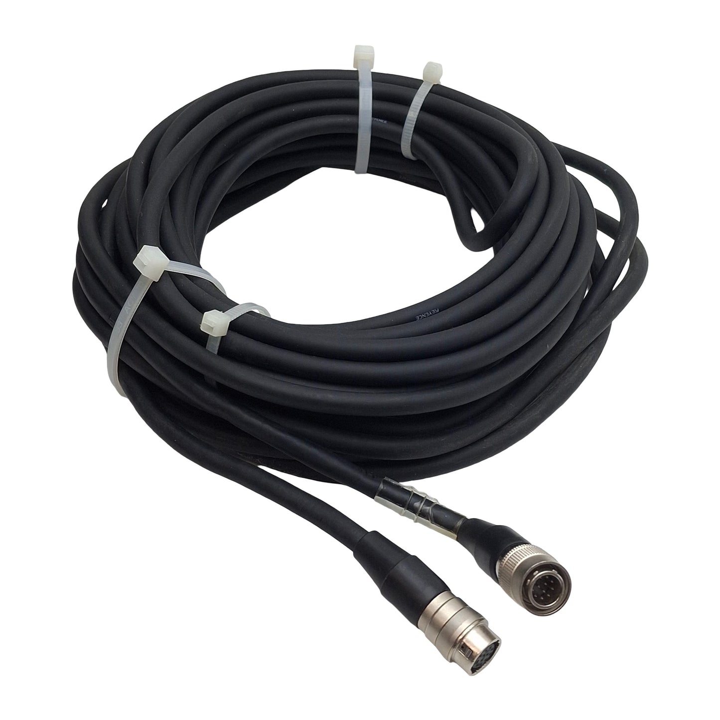 Used Keyence LS-C10A Head-Controller Cable, 12-Pin HRS Male to Female, 10m