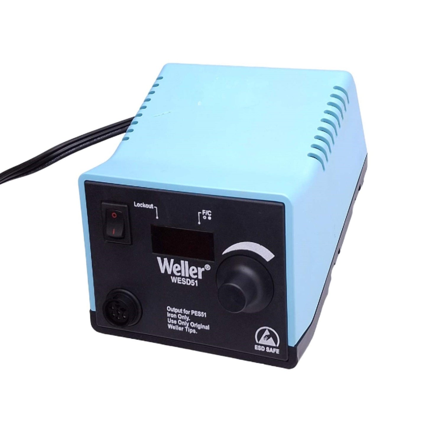 Used  Weller WESD51 Soldering Station Power Unit for PES51, 60W Max, 120VAC In