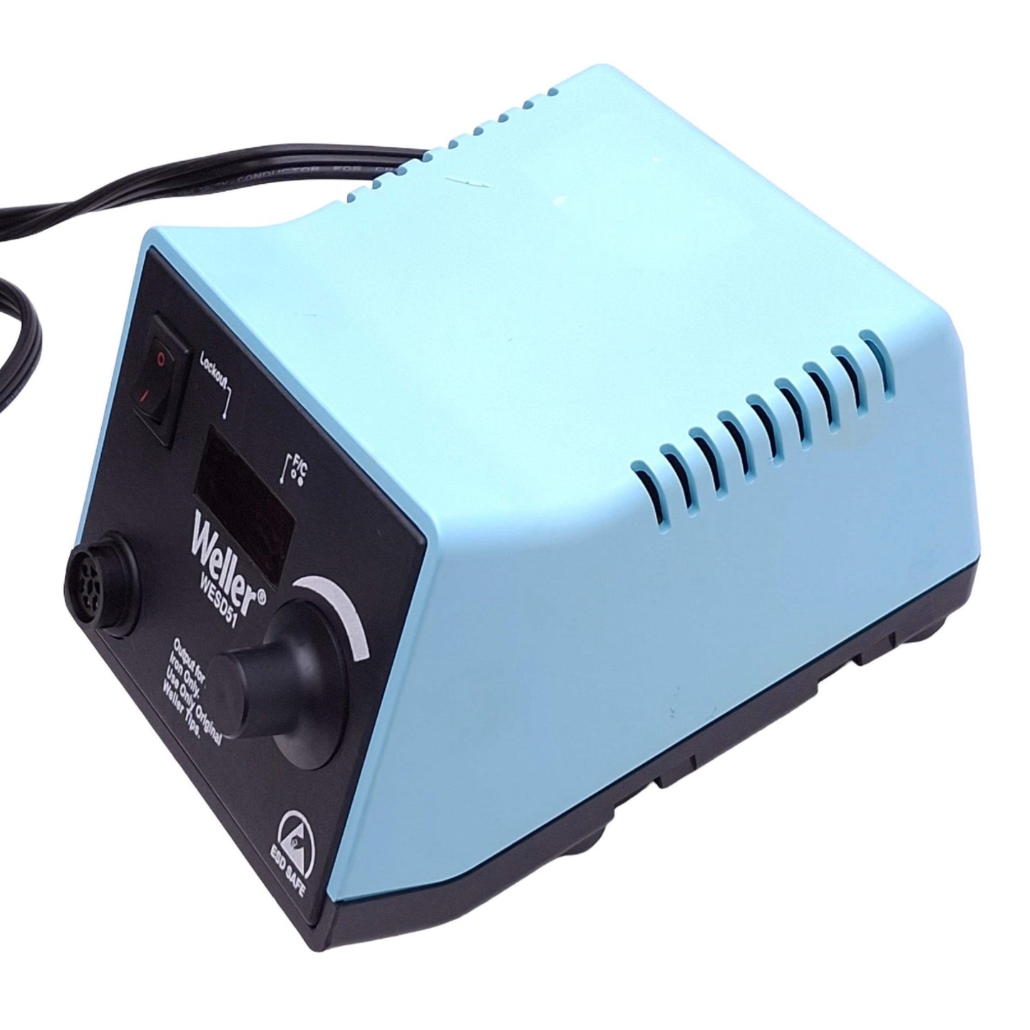 Used  Weller WESD51 Soldering Station Power Unit for PES51, 60W Max, 120VAC In