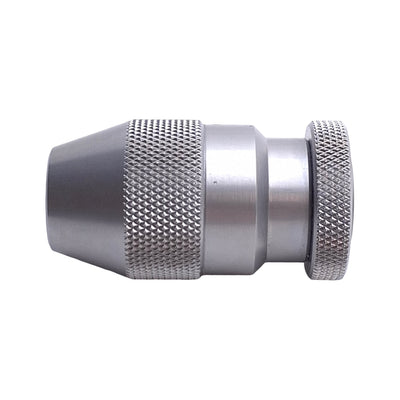 Used Albrecht 100 N050 G02 0 Precision Keyless Drill Chuck, 0.6mm to 7.4mm, Stainless