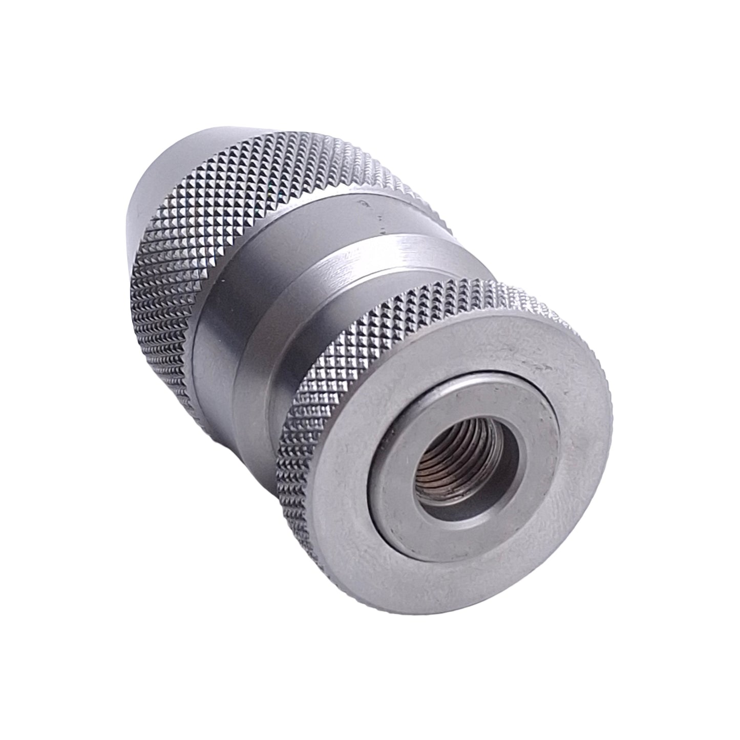 Used Albrecht 100 N050 G02 0 Precision Keyless Drill Chuck, 0.6mm to 7.4mm, Stainless