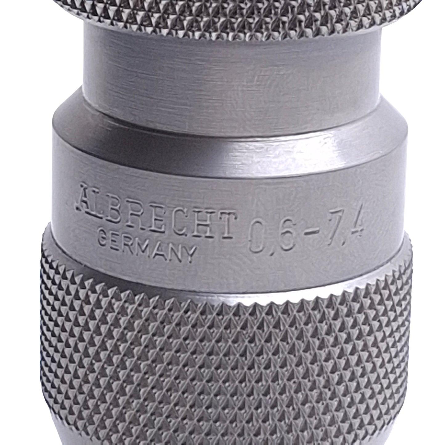 Used Albrecht 100 N050 G02 0 Precision Keyless Drill Chuck, 0.6mm to 7.4mm, Stainless