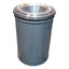 Used Justrite 26455 Cease Fire Waste Receptacle, 55 Gallon, 36in L x ø25in W