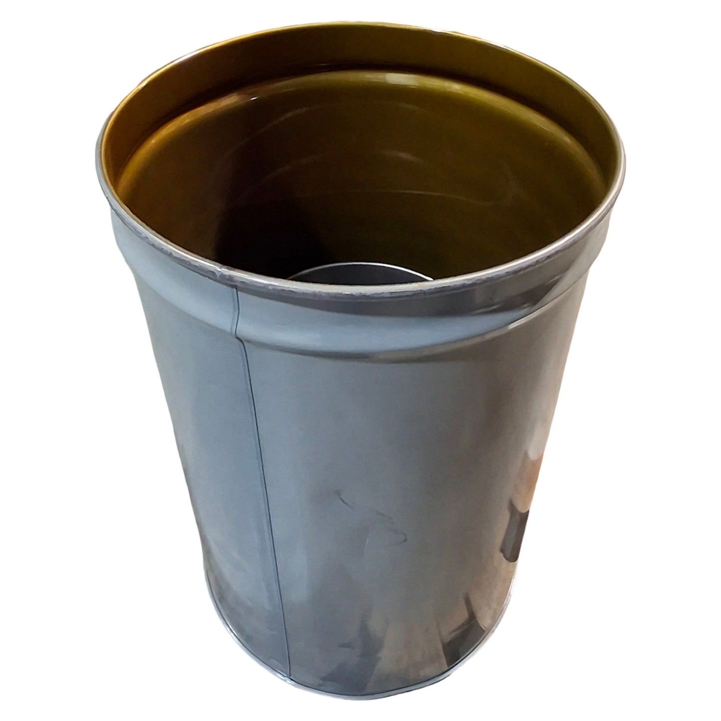 Used Justrite 26455 Cease Fire Waste Receptacle, 55 Gallon, 36in L x ø25in W
