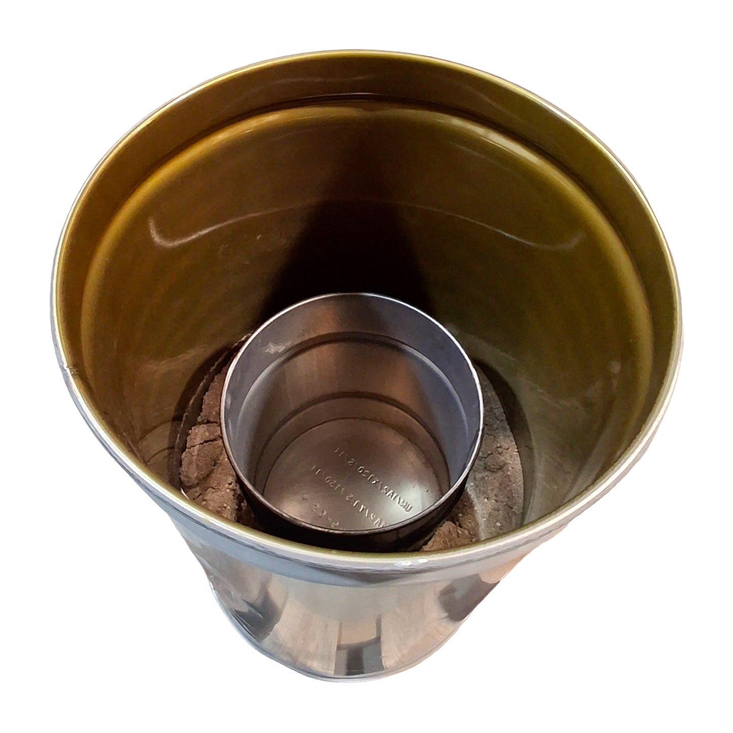 Used Justrite 26455 Cease Fire Waste Receptacle, 55 Gallon, 36in L x ø25in W