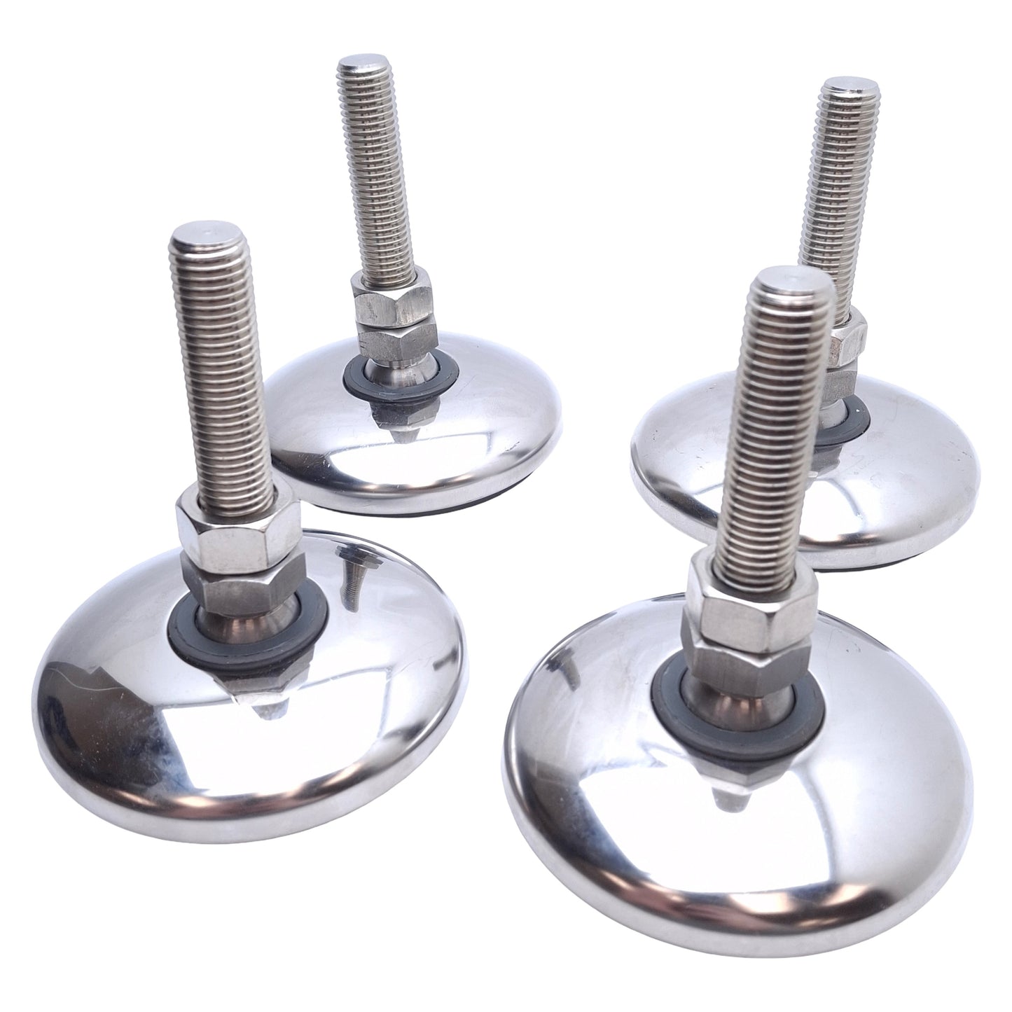 Used Lot of 4 Marbett 622/637262 Leveling Feet ø102mm Base, 115mm Height, M16 Thread