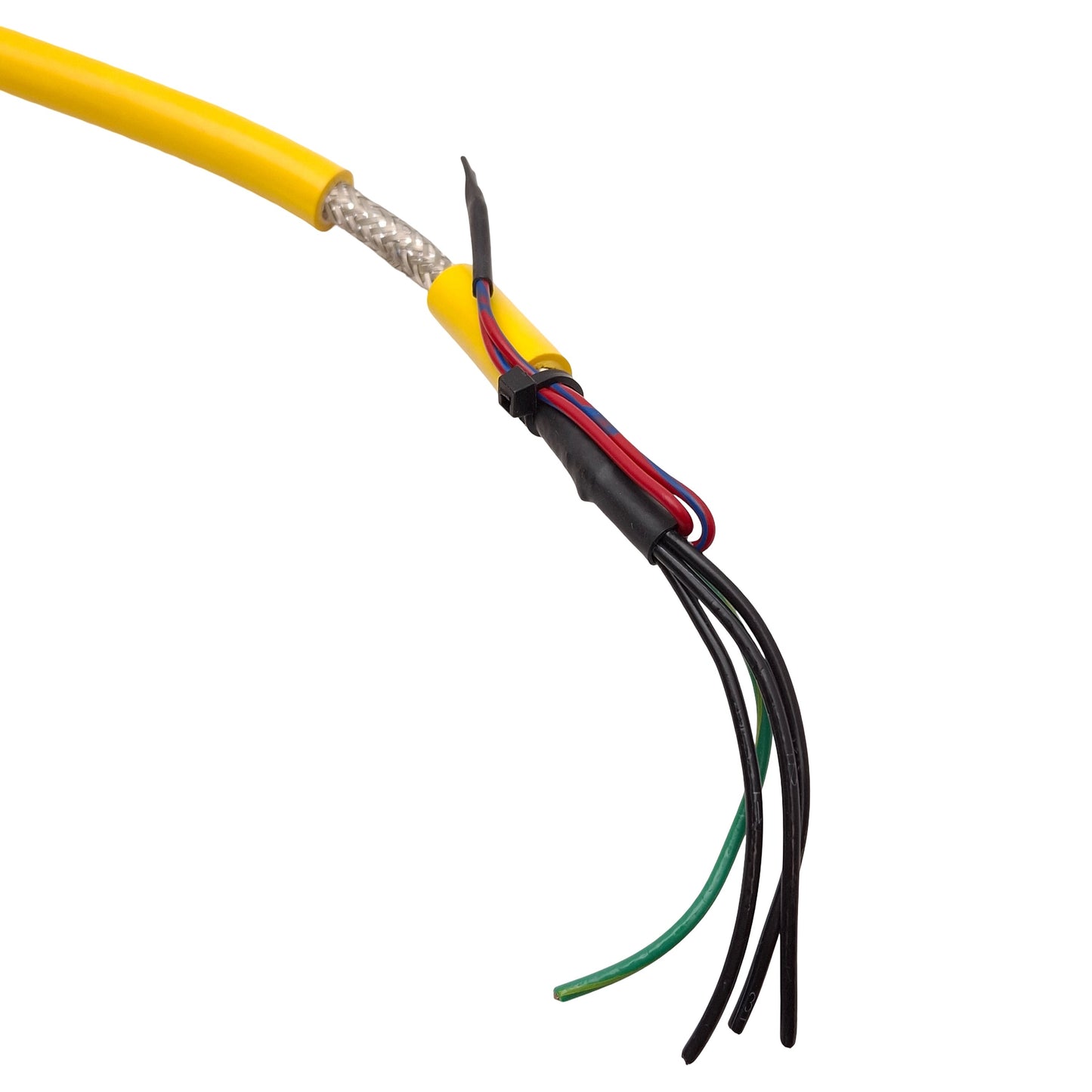 Used Parker 71-021626-10-B Low Power Servo Motor Cable, 6-Pin PS to Flying Leads 10ft