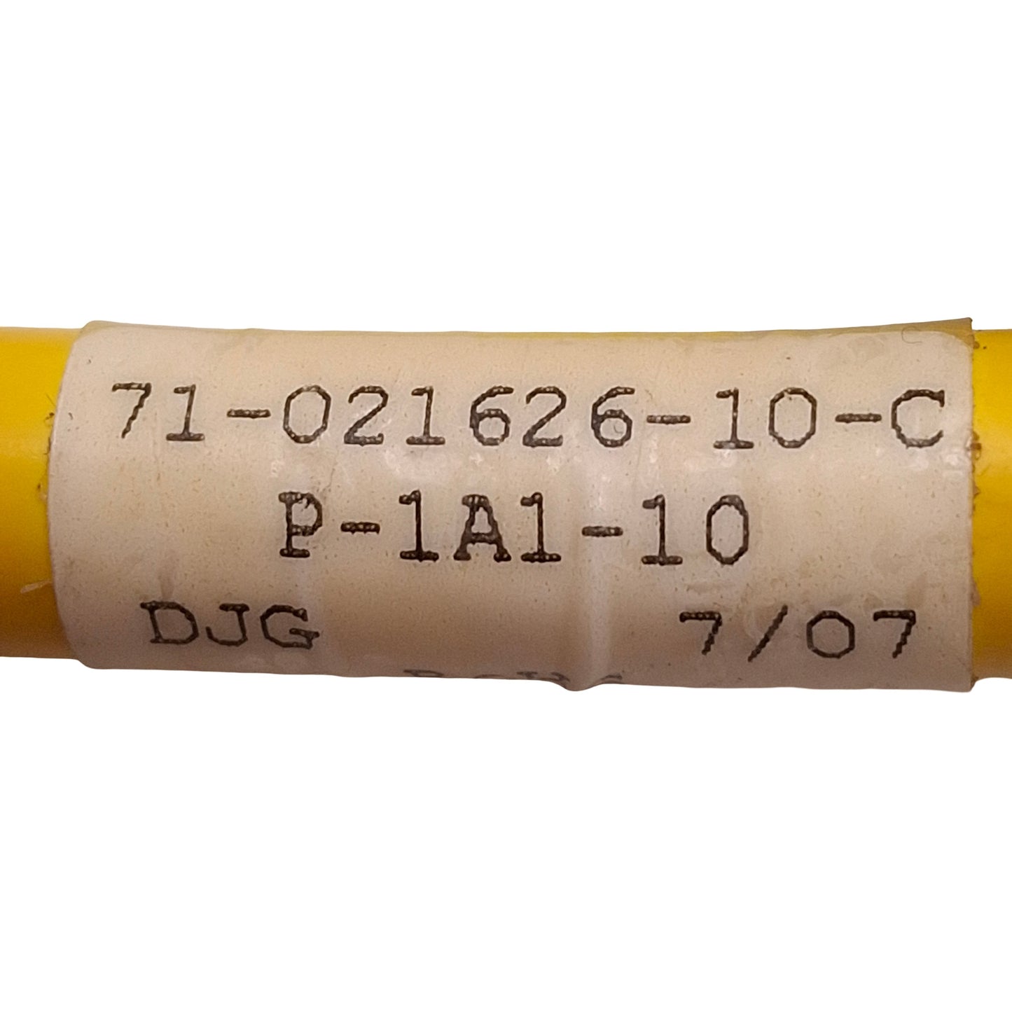 Used Parker 71-021626-10-C Low Power Servo Motor Cable, 6-Pin PS to Flying Leads 10ft