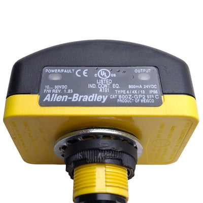 Used Allen Bradley 800Z-GP2Q4 Zero-Force Momentary Touch Button Switch, 10-30VDC, PNP