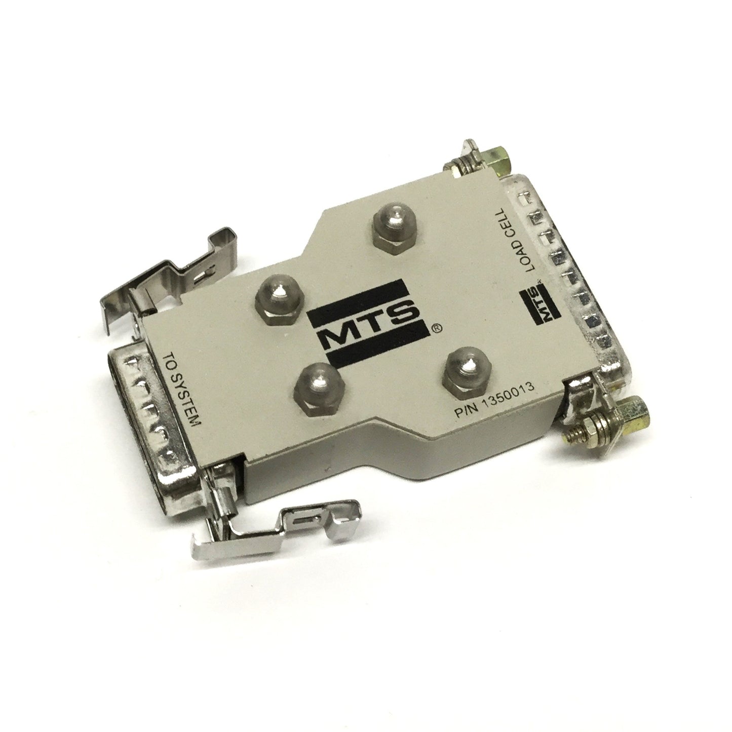 Used MTS 1350013 Load Cell to System Adapter 25-pin D-Sub to 15-pin D-Sub
