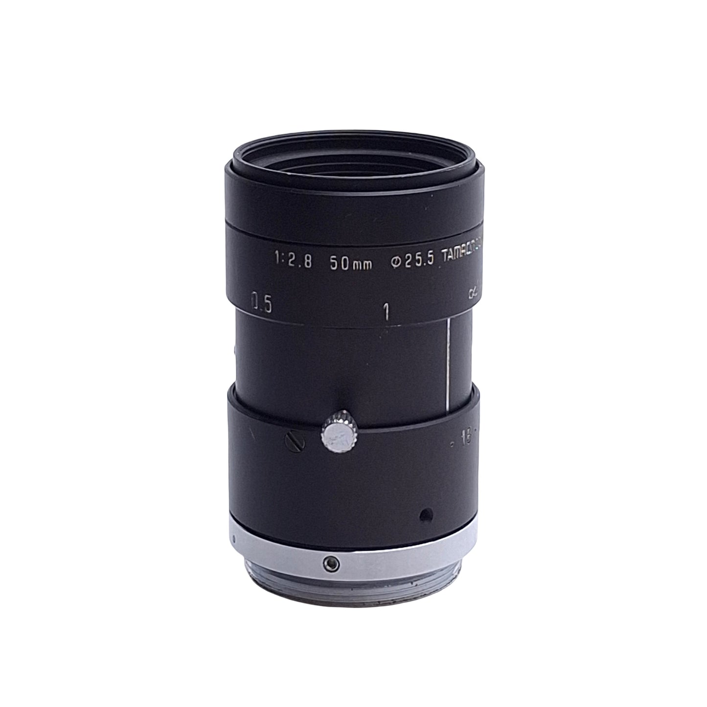 Used Tamron M118FM50 Machine Vision Lens 1/1.8" Imager, 50mm Focal Length, F/2.8-F/22