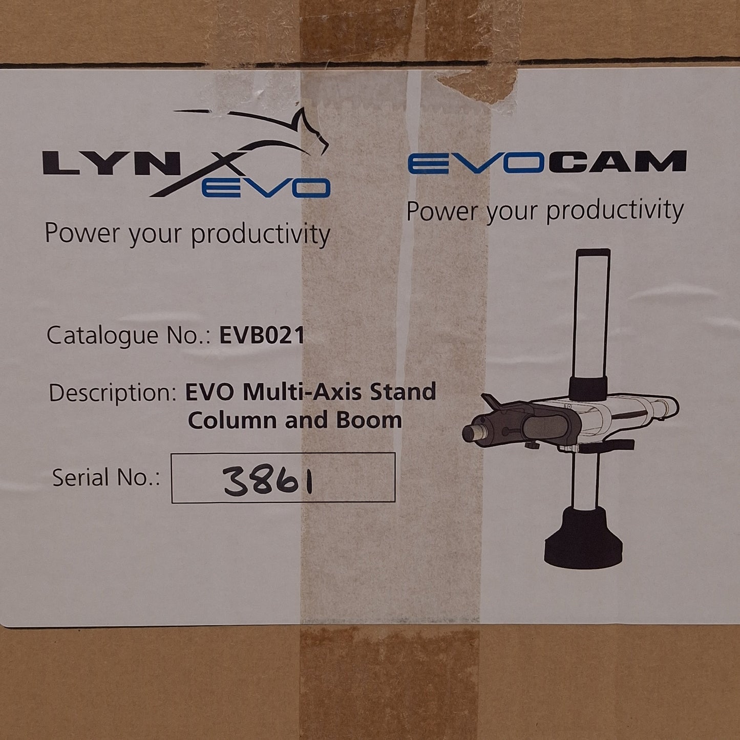 New Vision Engineering EVB021 Lynx EVO Multi-Axis Stand Column & Boom For EVO CAM II