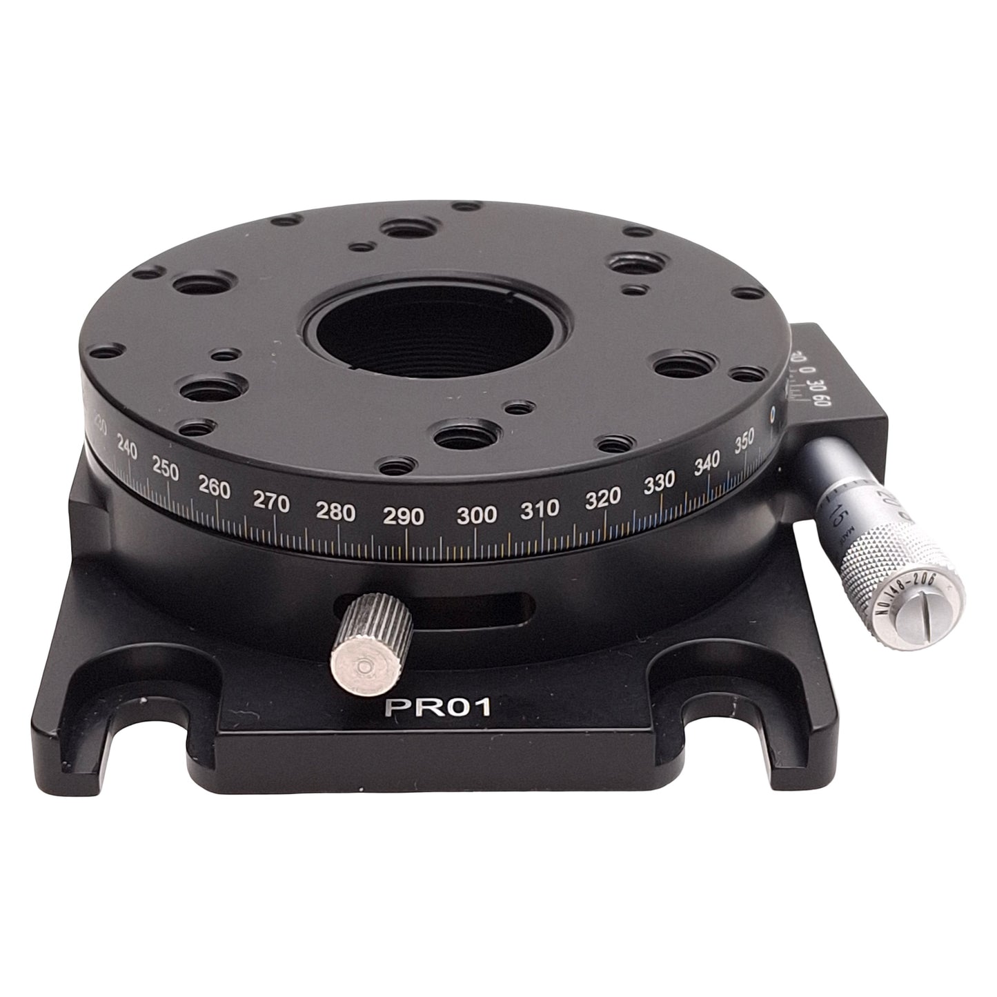 Used Thorlabs PR01 High-Precision Rotary Stage, 360° Rotation, 25lbs, SM1 Aperture