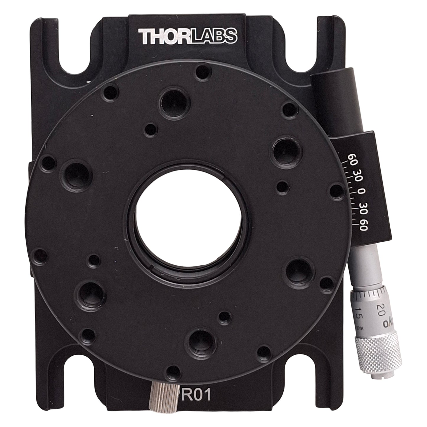 Used Thorlabs PR01 High-Precision Rotary Stage, 360° Rotation, 25lbs, SM1 Aperture