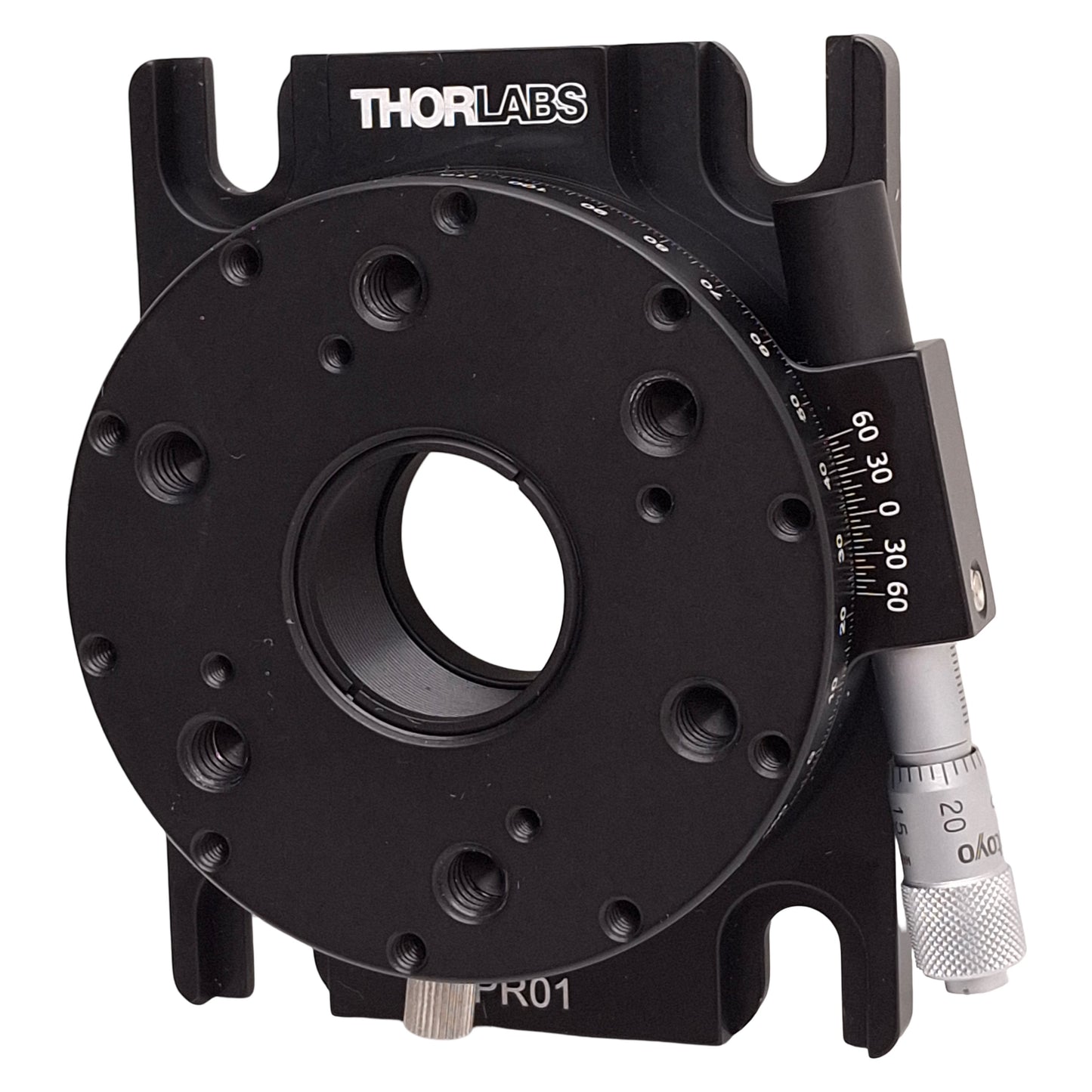 Used Thorlabs PR01 High-Precision Rotary Stage, 360° Rotation, 25lbs, SM1 Aperture
