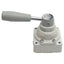 Used SMC VH200-N02 Hand Valve, 3-Position Closed Center, 1/4in NPT, 1.0MPa Max