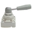 Used SMC VH200-N02 Hand Valve, 3-Position Closed Center, 1/4in NPT, 1.0MPa Max