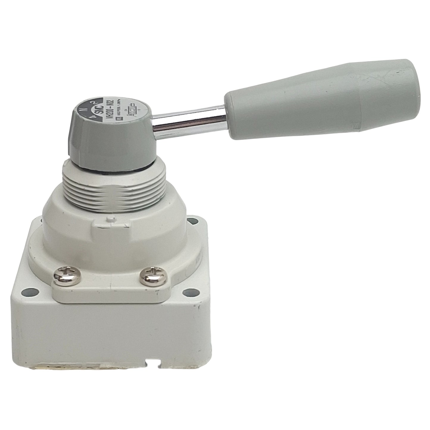 Used SMC VH200-N02 Hand Valve, 3-Position Closed Center, 1/4in NPT, 1.0MPa Max