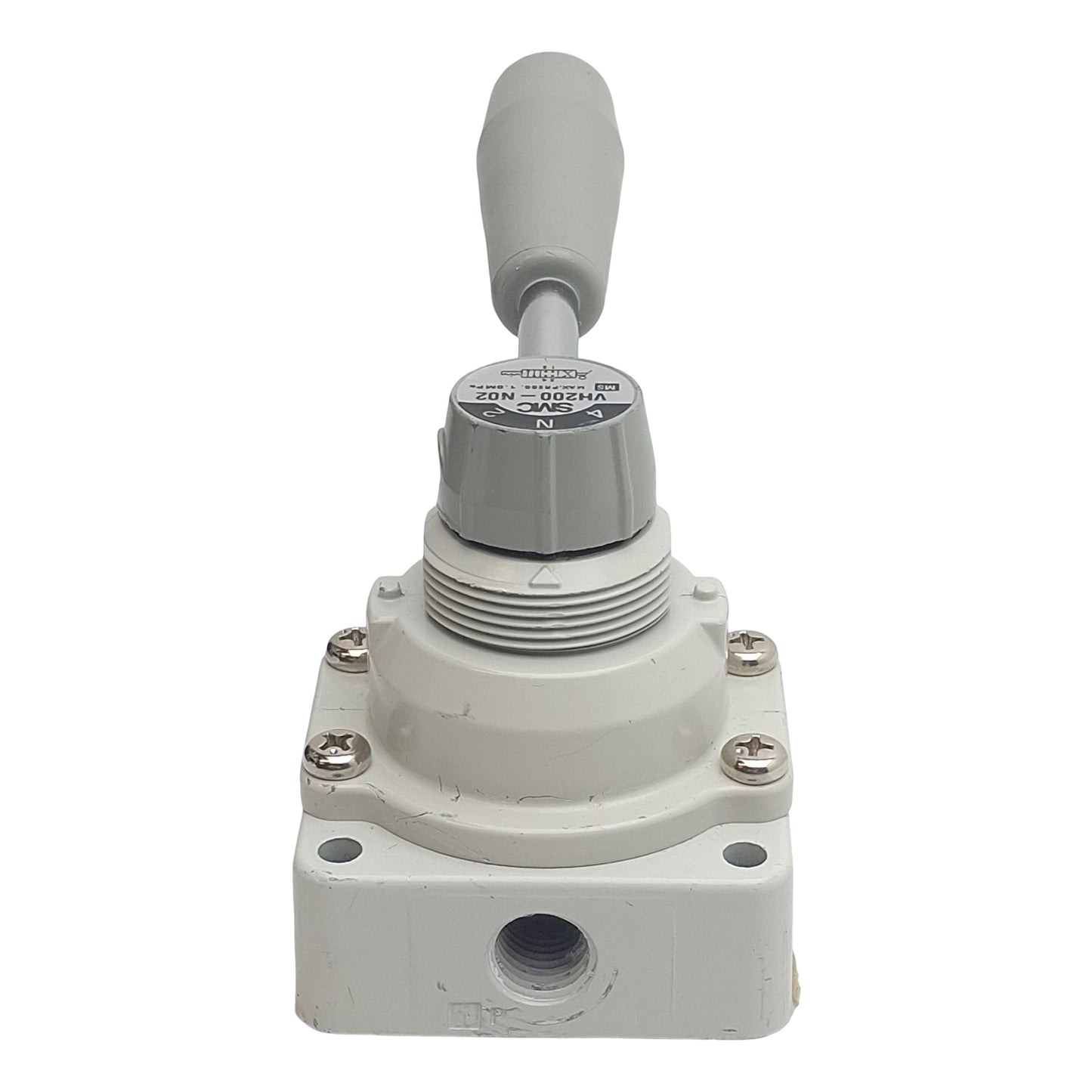 Used SMC VH200-N02 Hand Valve, 3-Position Closed Center, 1/4in NPT, 1.0MPa Max