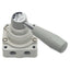 Used SMC VH200-N02 Hand Valve, 3-Position Closed Center, 1/4in NPT, 1.0MPa Max