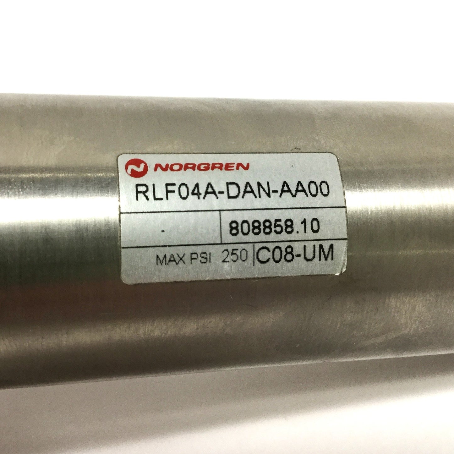 Used Norgren RLF04A-DAN-AA00 Double-Acting Air Cylinder, 4" Stroke, 1-1/2" Bore