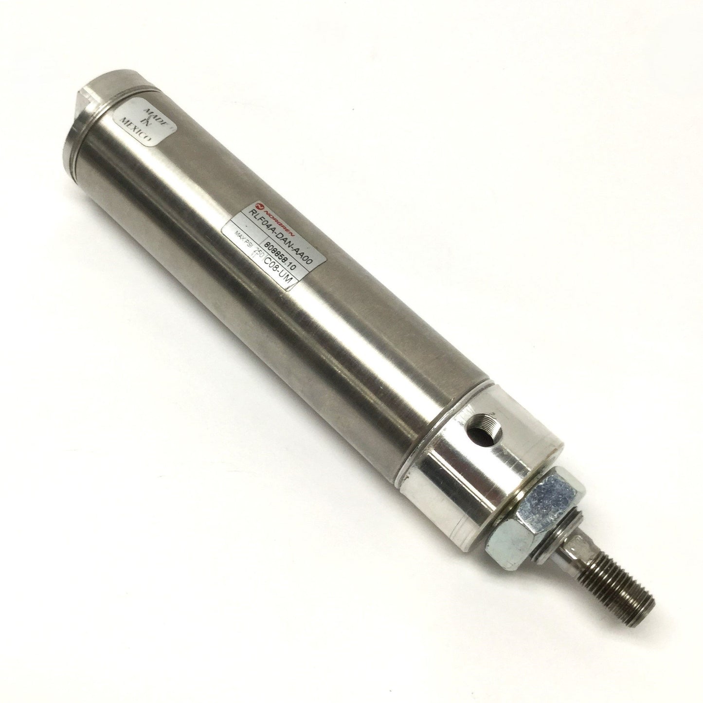 Used Norgren RLF04A-DAN-AA00 Double-Acting Air Cylinder, 4" Stroke, 1-1/2" Bore