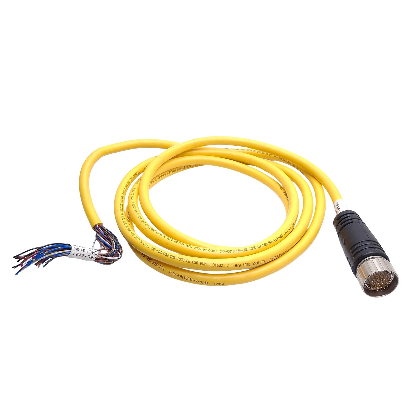 Used Turck DSM28-061-10 Actuator And Sensor Cable, M27 Multifast 28-Pin, 9ft Length