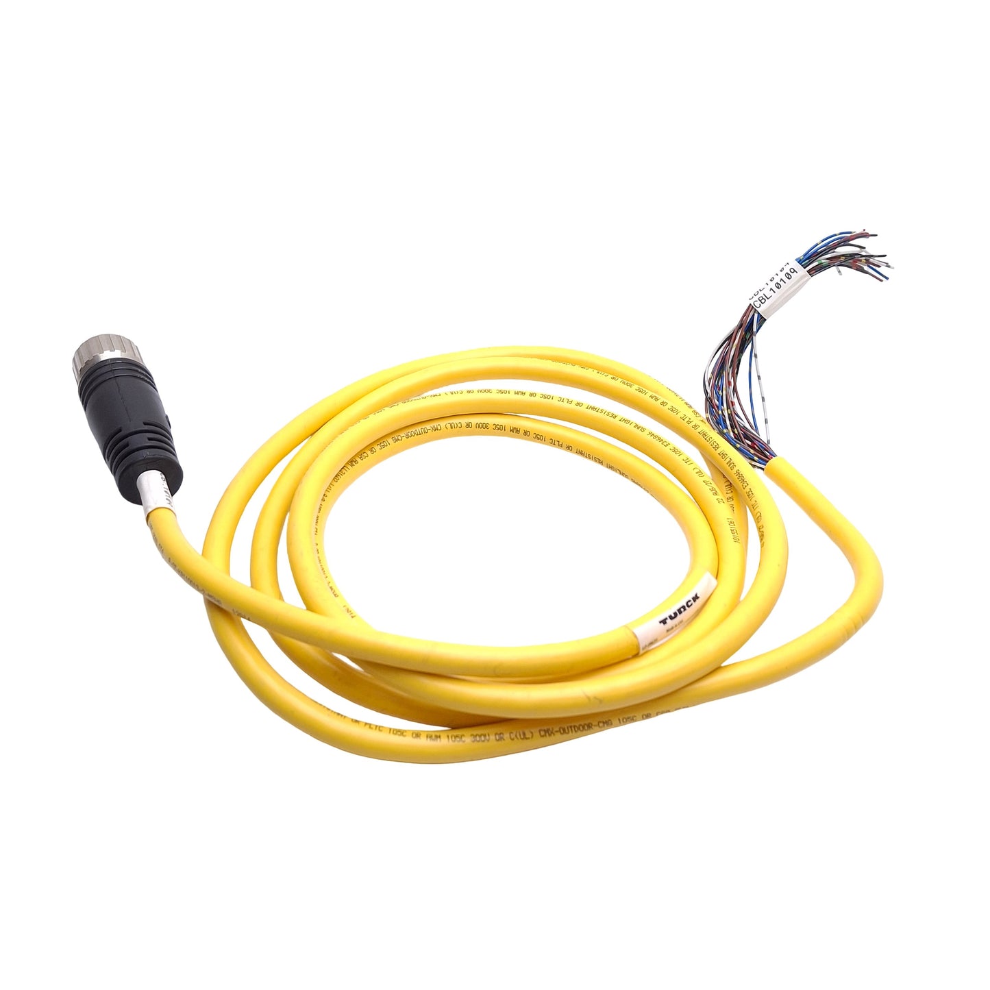 Used Turck DSM28-061-10 Actuator And Sensor Cable, M27 Multifast 28-Pin, 9ft Length