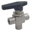 Used Ham-Let H810SSSN1/8T SS Ball Valve, 3-Way, 1/8in NPT Female, 3000psig, 0.5Cv