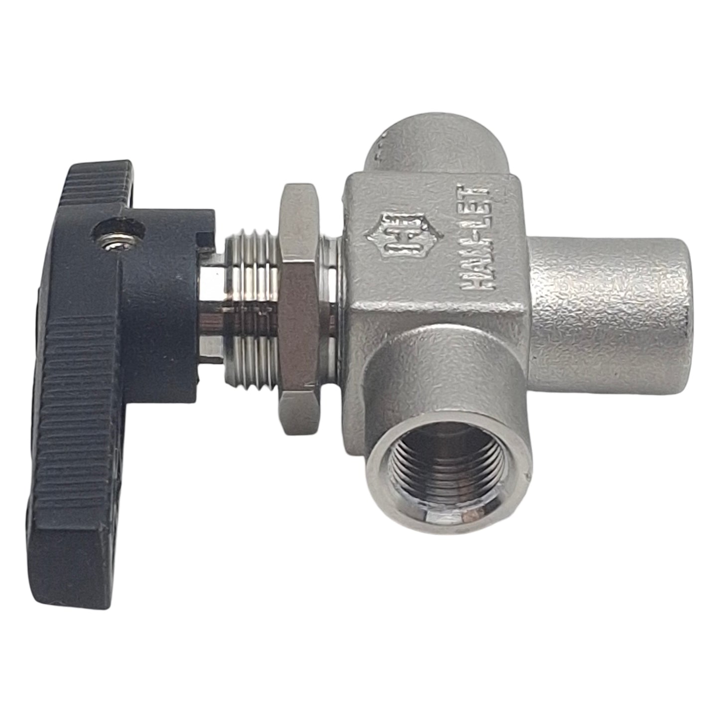 Used Ham-Let H810SSSN1/8T SS Ball Valve, 3-Way, 1/8in NPT Female, 3000psig, 0.5Cv