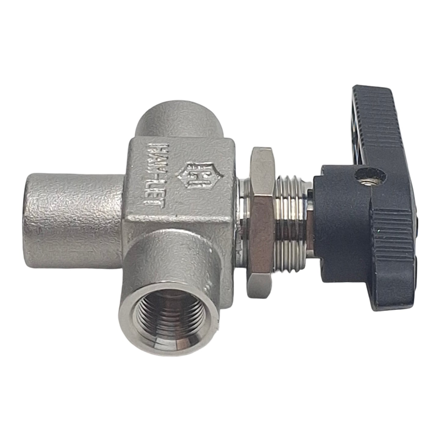 Used Ham-Let H810SSSN1/8T SS Ball Valve, 3-Way, 1/8in NPT Female, 3000psig, 0.5Cv