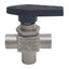 Used Ham-Let H810SSSN1/8T SS Ball Valve, 3-Way, 1/8in NPT Female, 3000psig, 0.5Cv