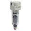 Used SMC AF30-N03C-Z-A Pneumatic Filter, N.C. Auto Drain, 3/8in NPT, 150psi Max, 5µm
