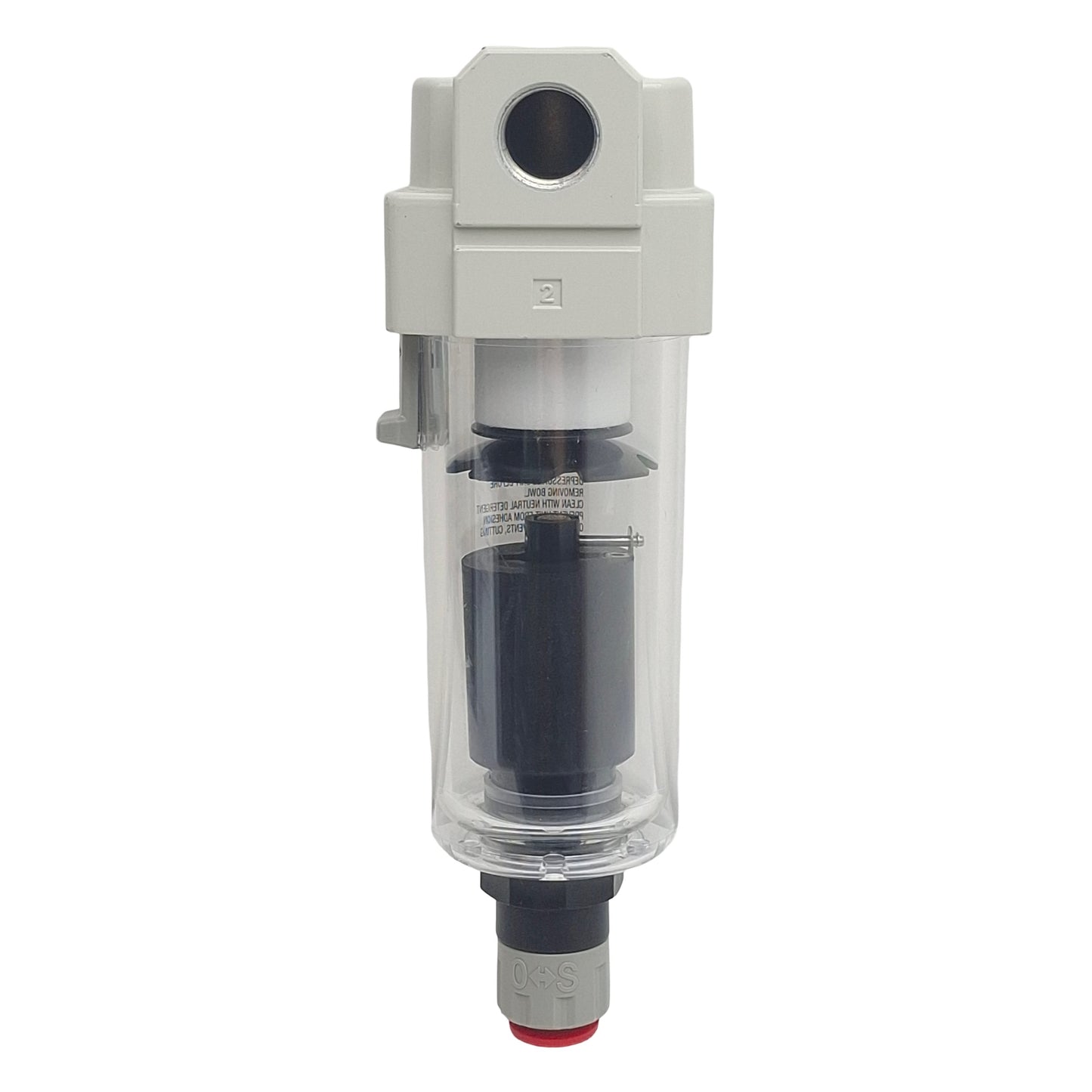 Used SMC AF30-N03C-Z-A Pneumatic Filter, N.C. Auto Drain, 3/8in NPT, 150psi Max, 5µm